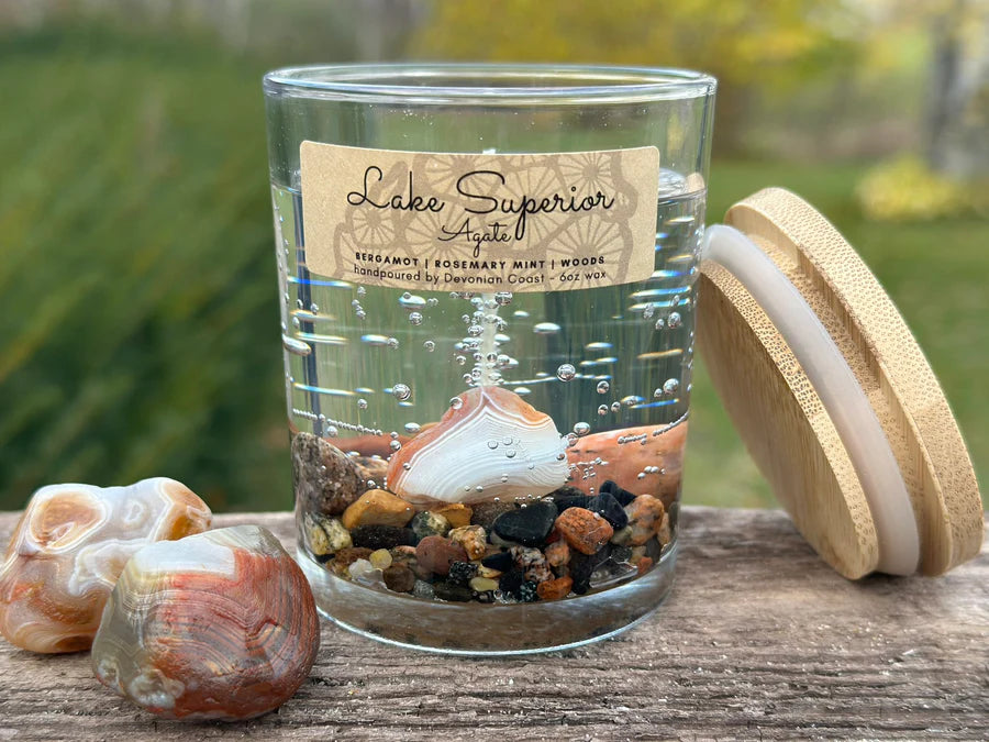 Lake Superior Agate Gel Candle