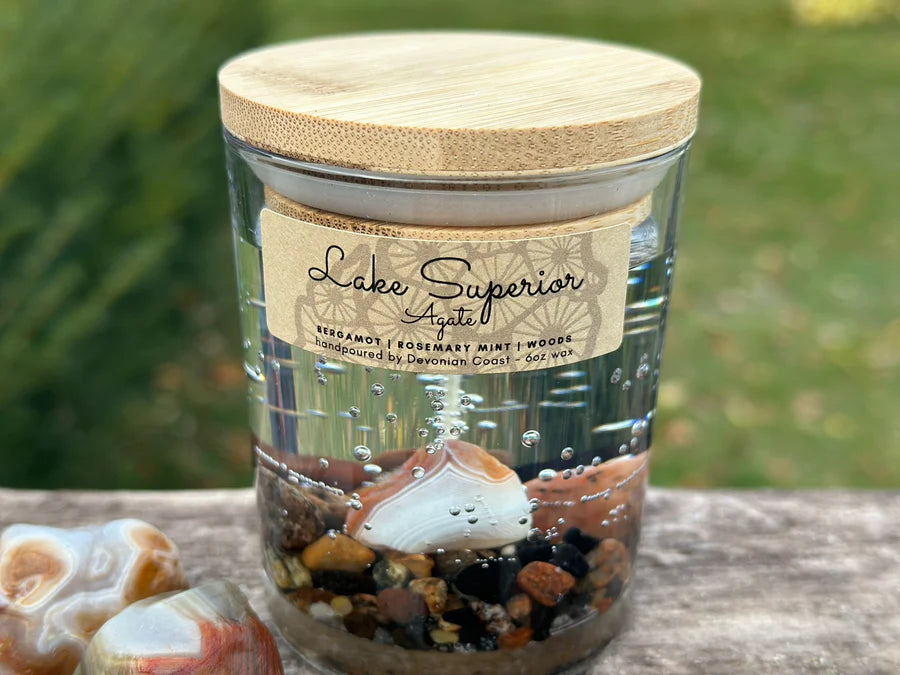 Lake Superior Agate Gel Candle
