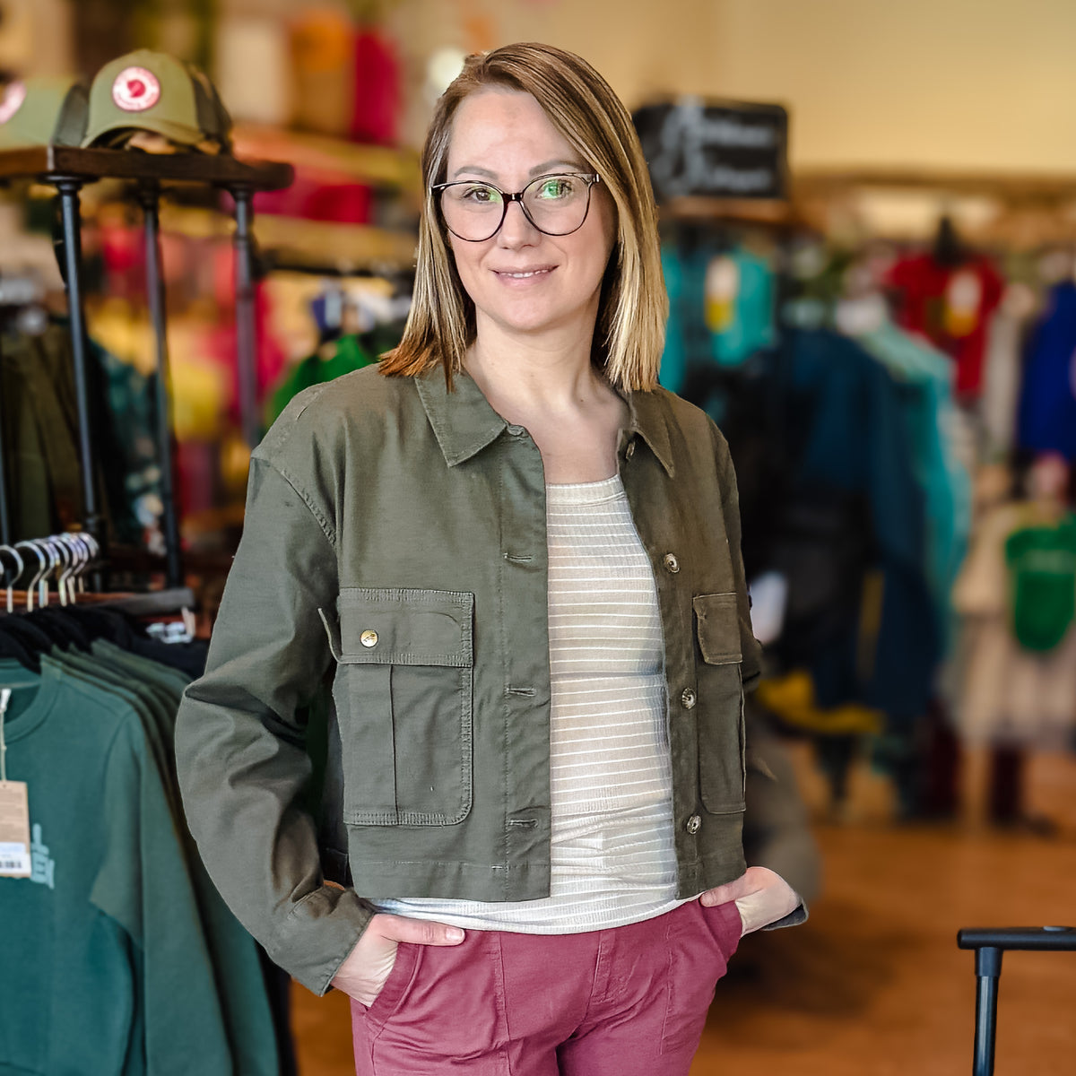 Women Wanderwell Safari Jacket - Beetle