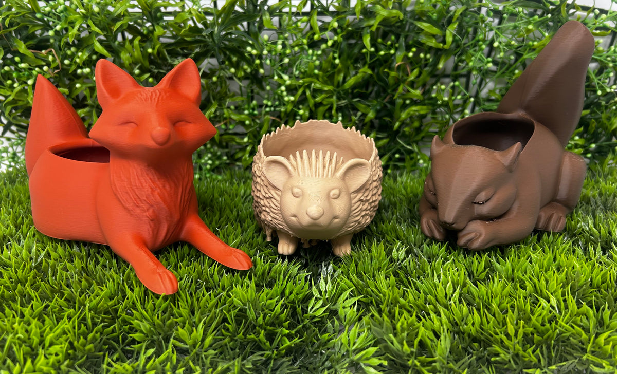 3D Fall Critter Pots