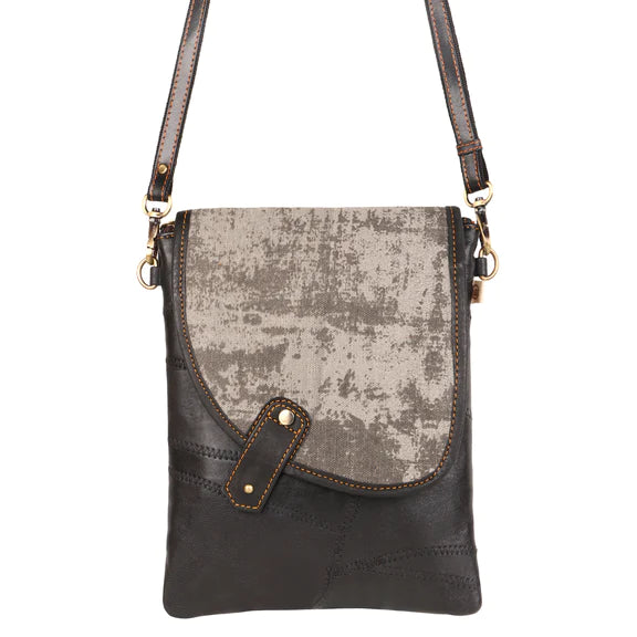 Noho Black Brisk Small Crossbody Bag Vertical Clasp Vaan &amp; Co
