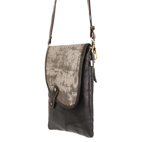 Noho Black Brisk Small Crossbody Bag Vertical Clasp Vaan &amp; Co
