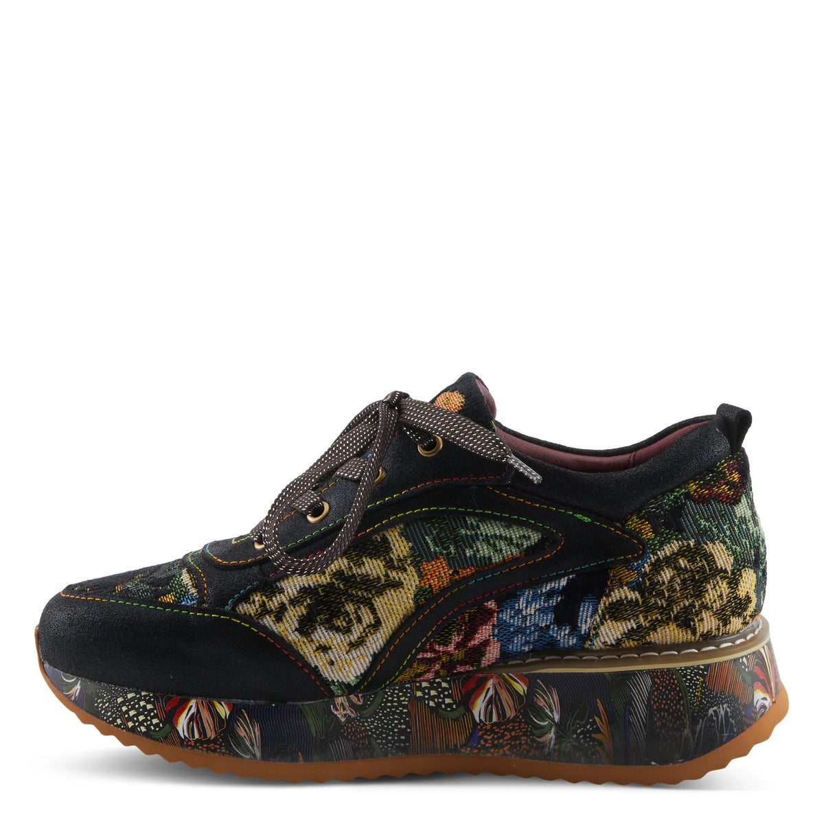 L&#39;artiste Black Multi Sneakers