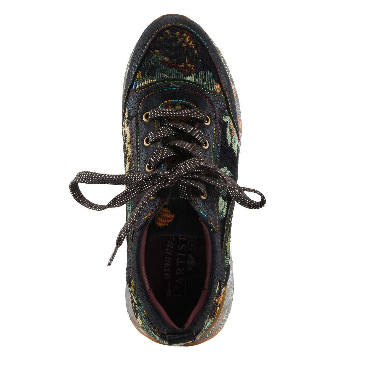 L&#39;artiste Black Multi Sneakers