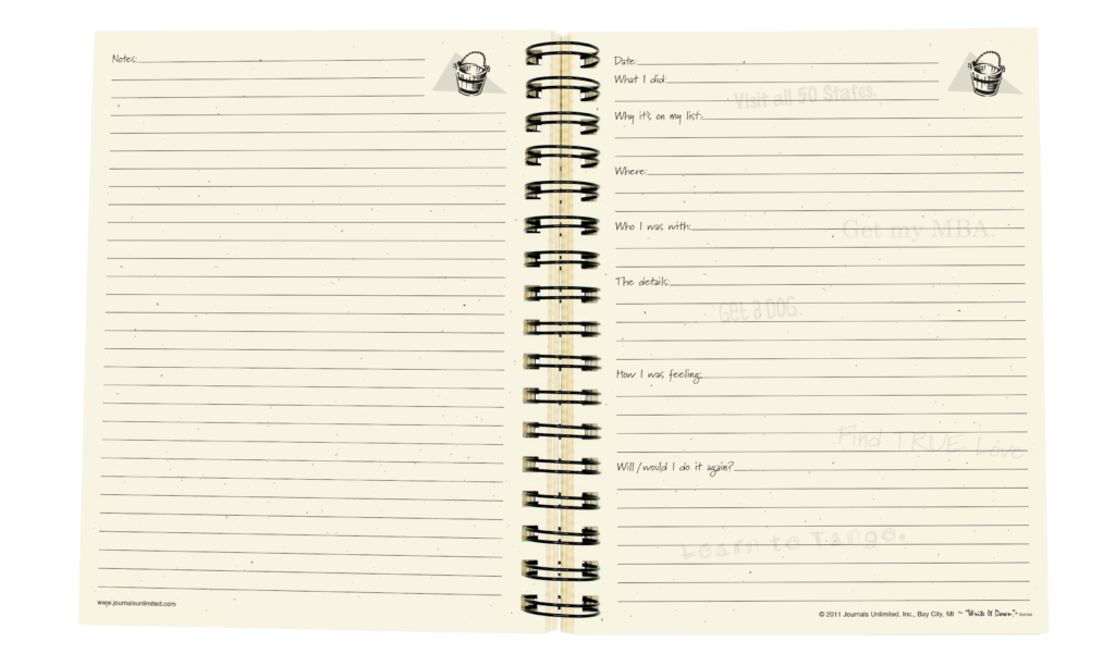 My Bucket List Journal