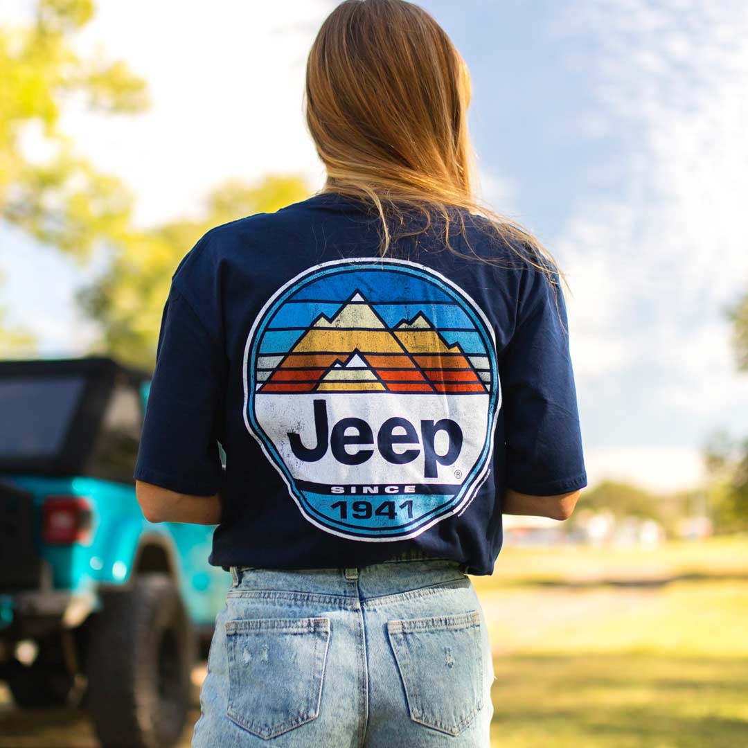 Navy Jeep Mountain High T-Shirt