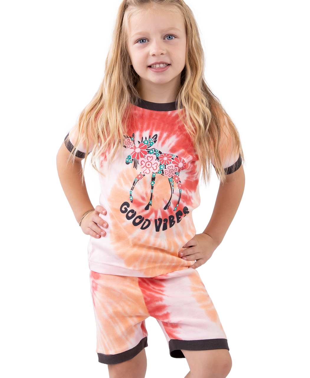 Good Vibes Kid&#39;s PJ Short Set