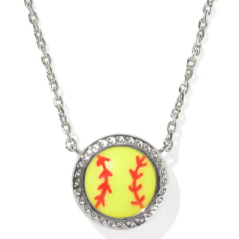 Softball Short Pendant Necklace