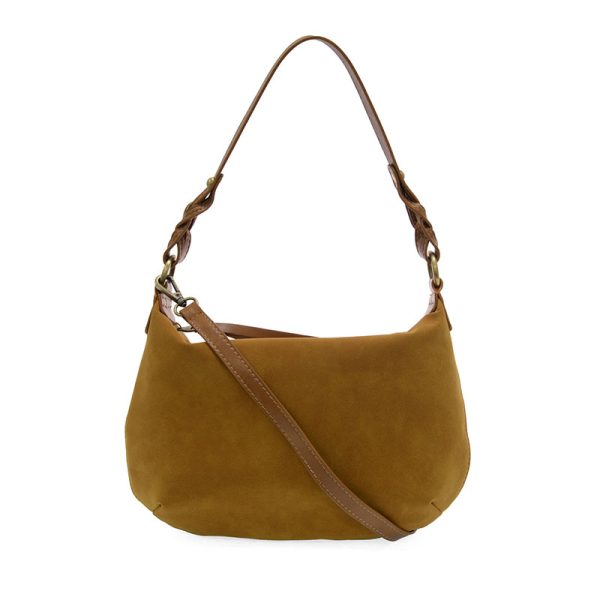 Effie Faux Suede Hobo w/ Removable Braided Strap