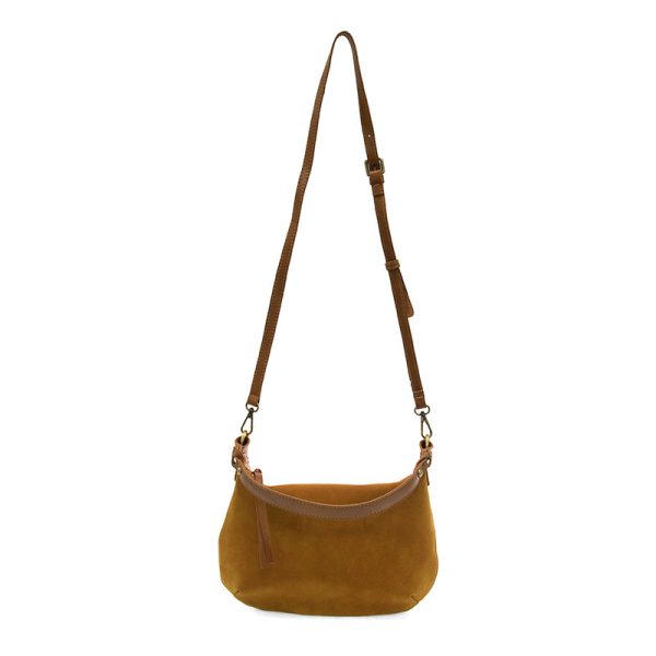 Effie Faux Suede Hobo w/ Removable Braided Strap