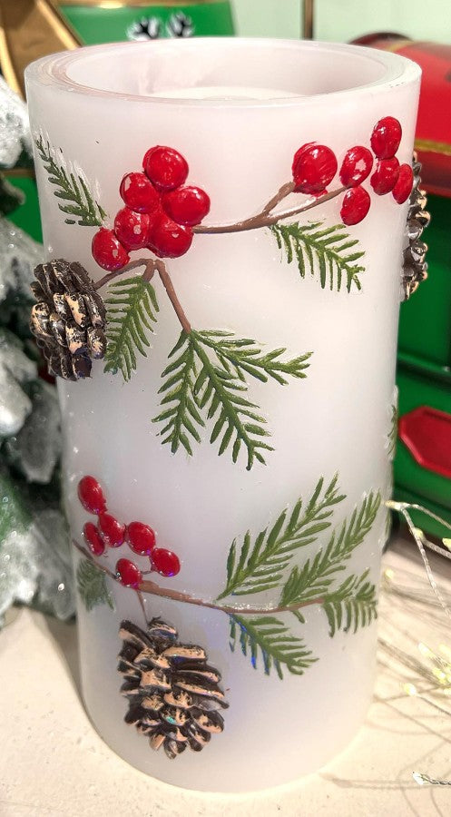 Holiday Fountain Candle 4x8