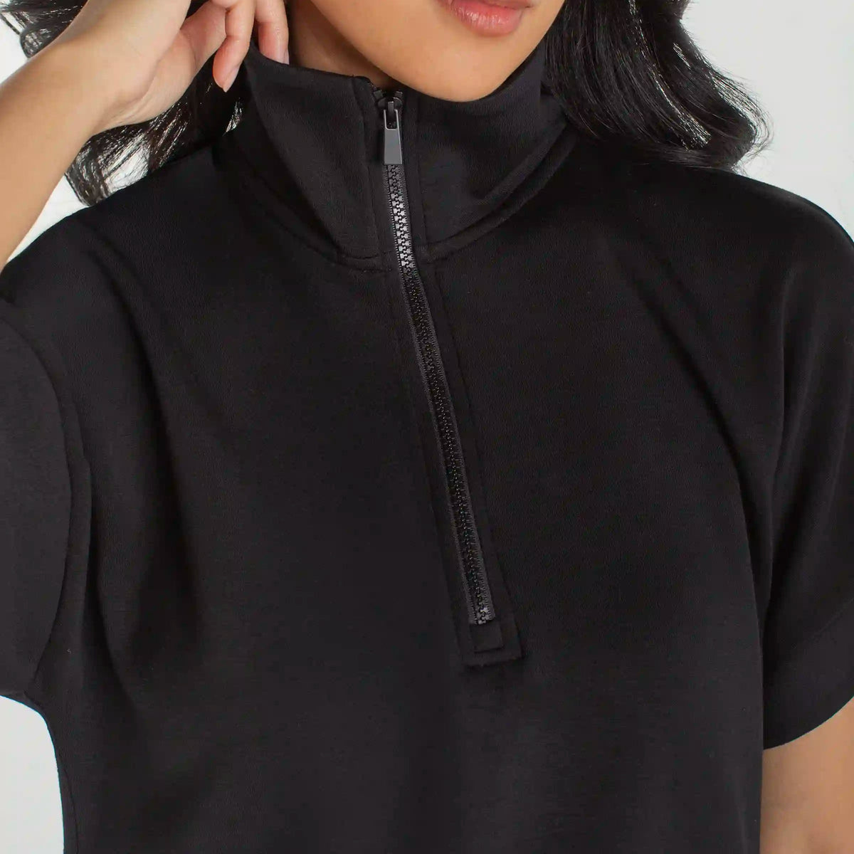 Half Zip Popover Top