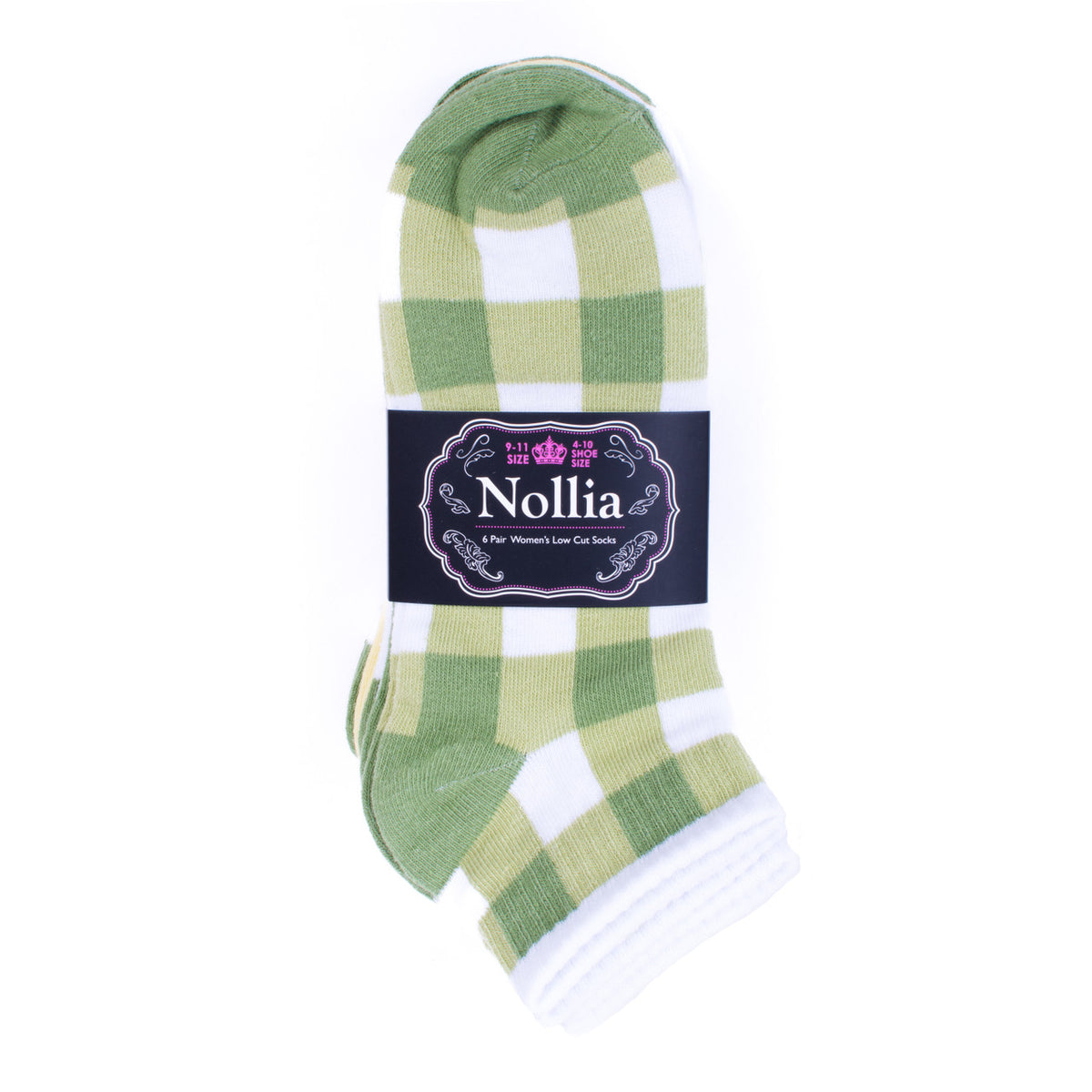 Ladies 6 Pair Low Cut Socks