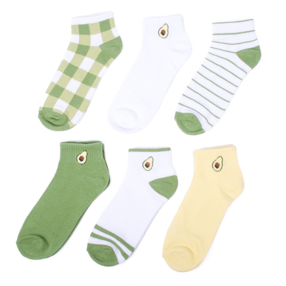 Ladies 6 Pair Low Cut Socks