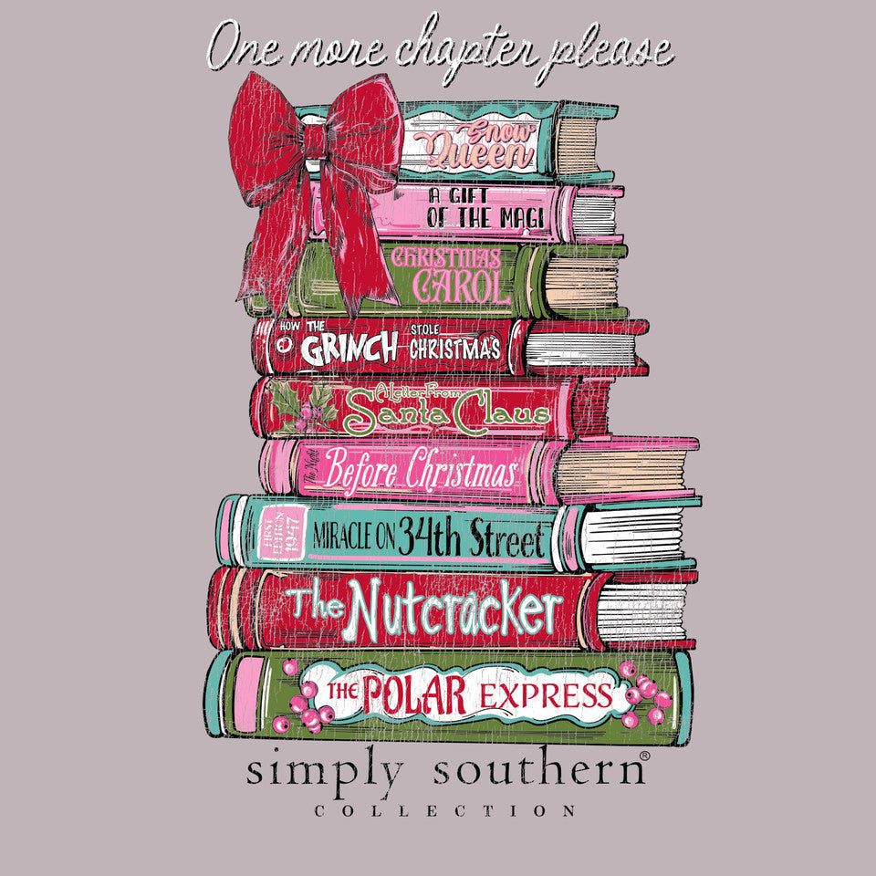 Xmas Books Driftwood Grey LS Shirt
