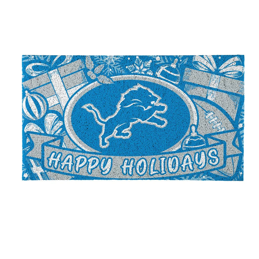 Lions Holiday PVC Trapper Door Mat