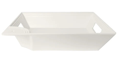 Square Melamine Tray Pinstripe