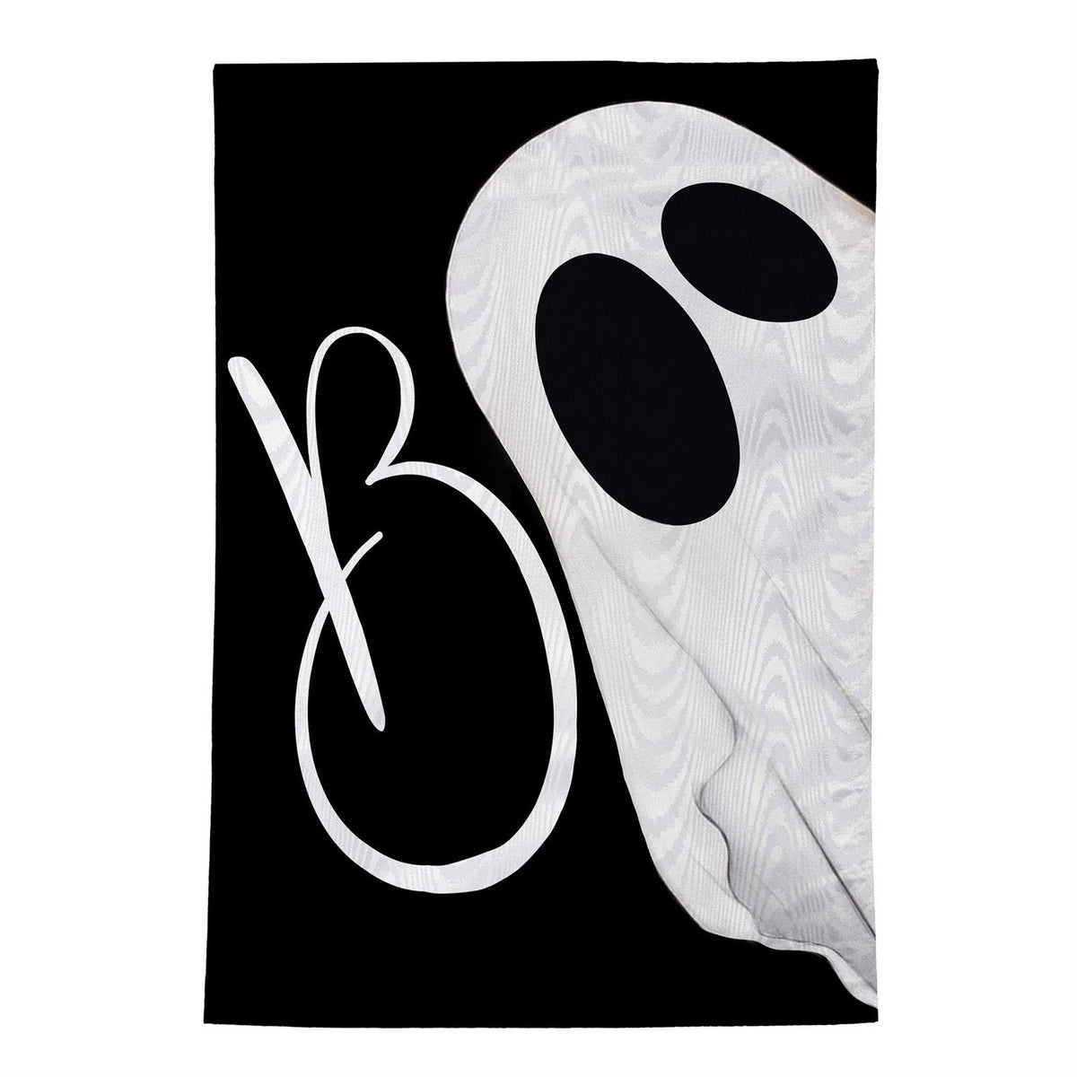 Boo Ghost Moire Garden Flag