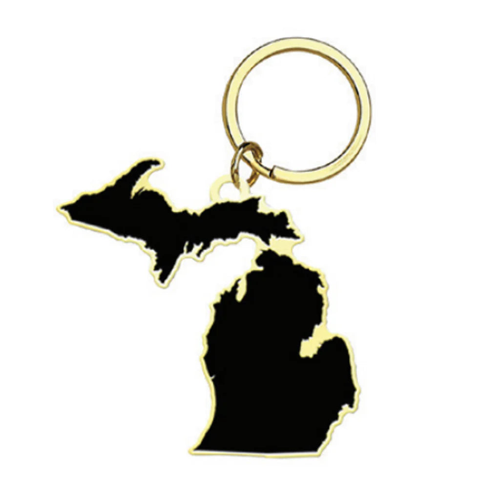 Michigan Enamel Keychain