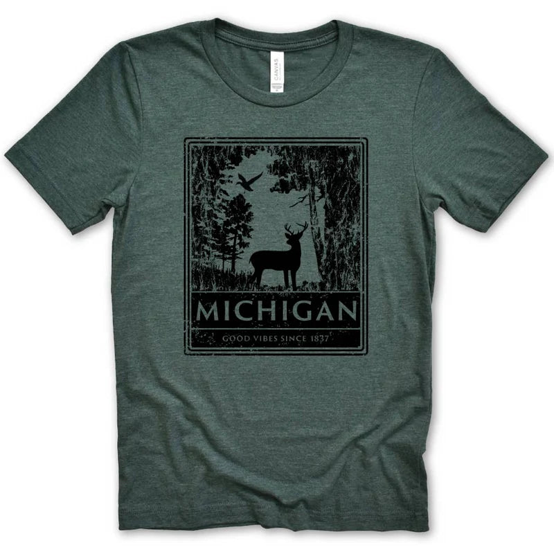 White-tailed T-Shirt - Forest Heather