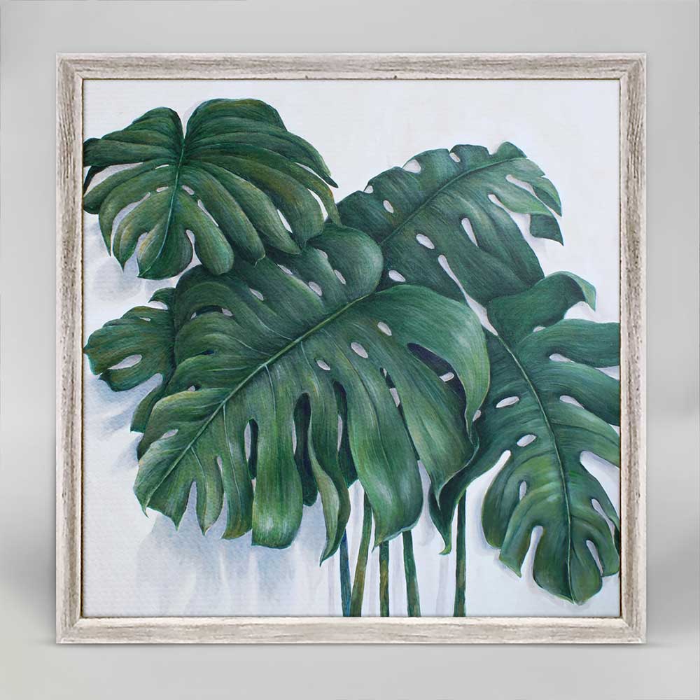 monstera canvas painting Monstera Deliciosa Mini Framed Canvas