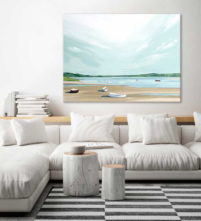 Beached Canvas Wall Art
