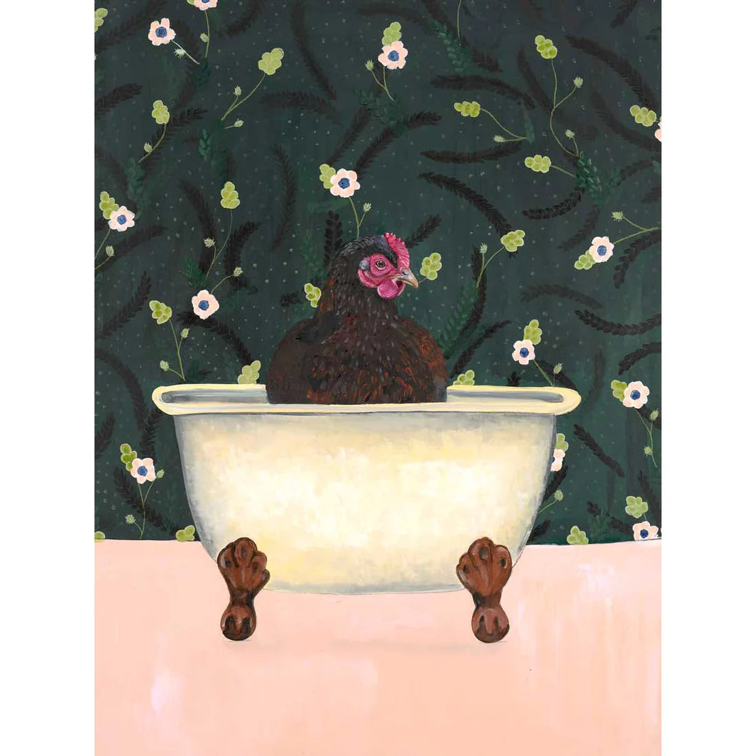 Roost In Tub Canvas Wall Art