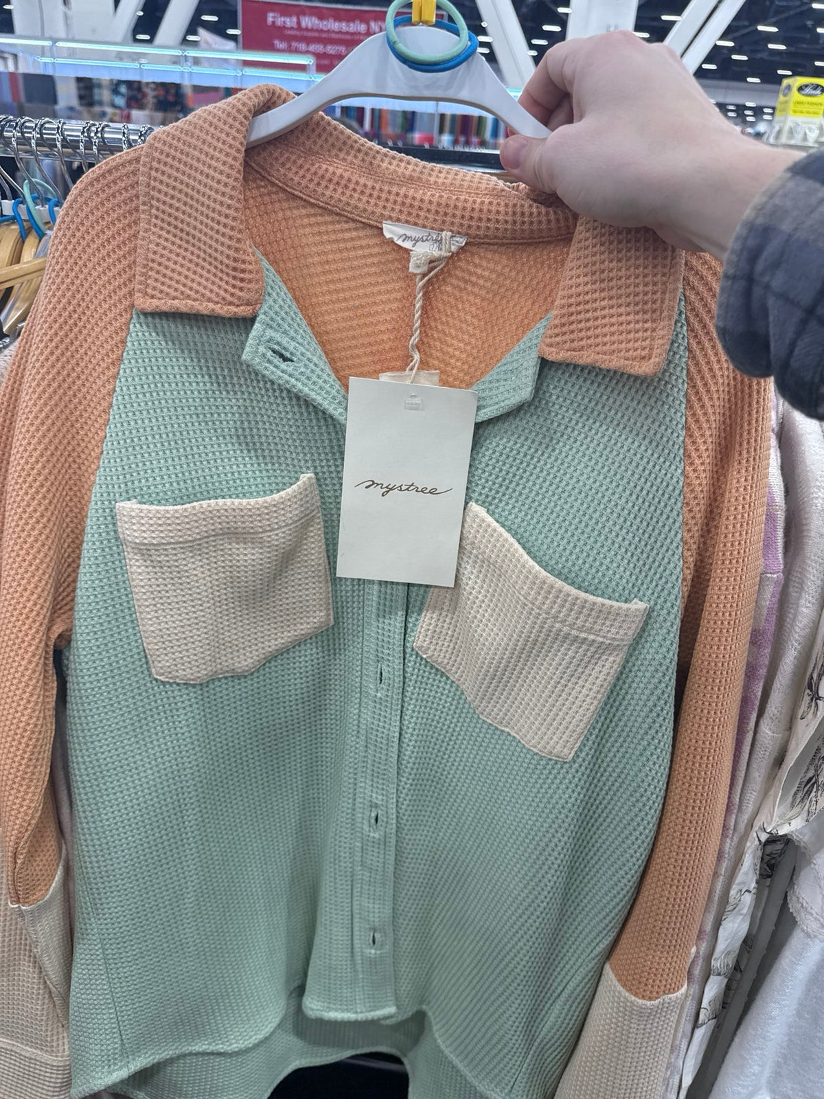 Mint/Orange w/Cream Pockets Jacket