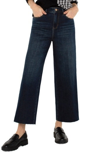 Stride HR Crop Wide Cut Hem Jeans