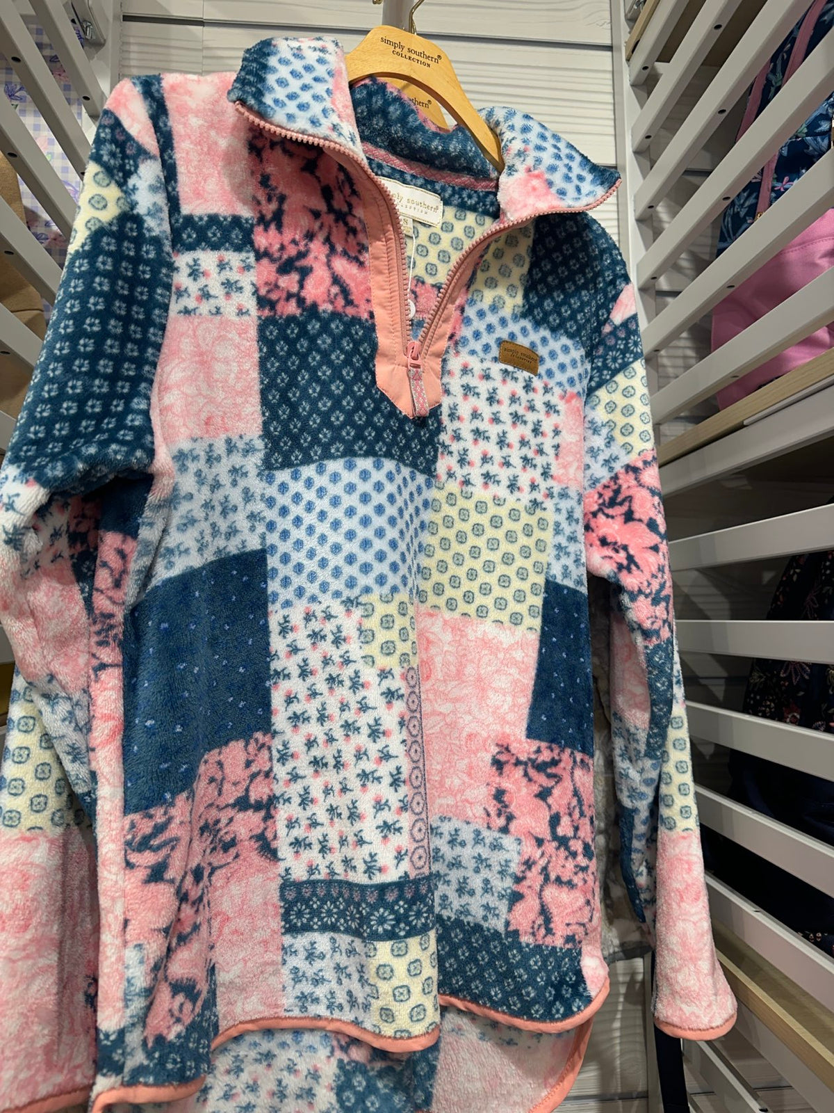 Half Zip Neck Quilt Pattern Pullover