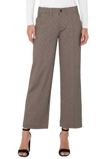 Wide Leg Crop Trouser w/ Flap Pkts