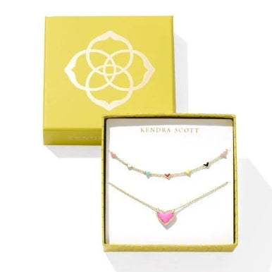 Ari & Haven Heart Necklace Gift Set
