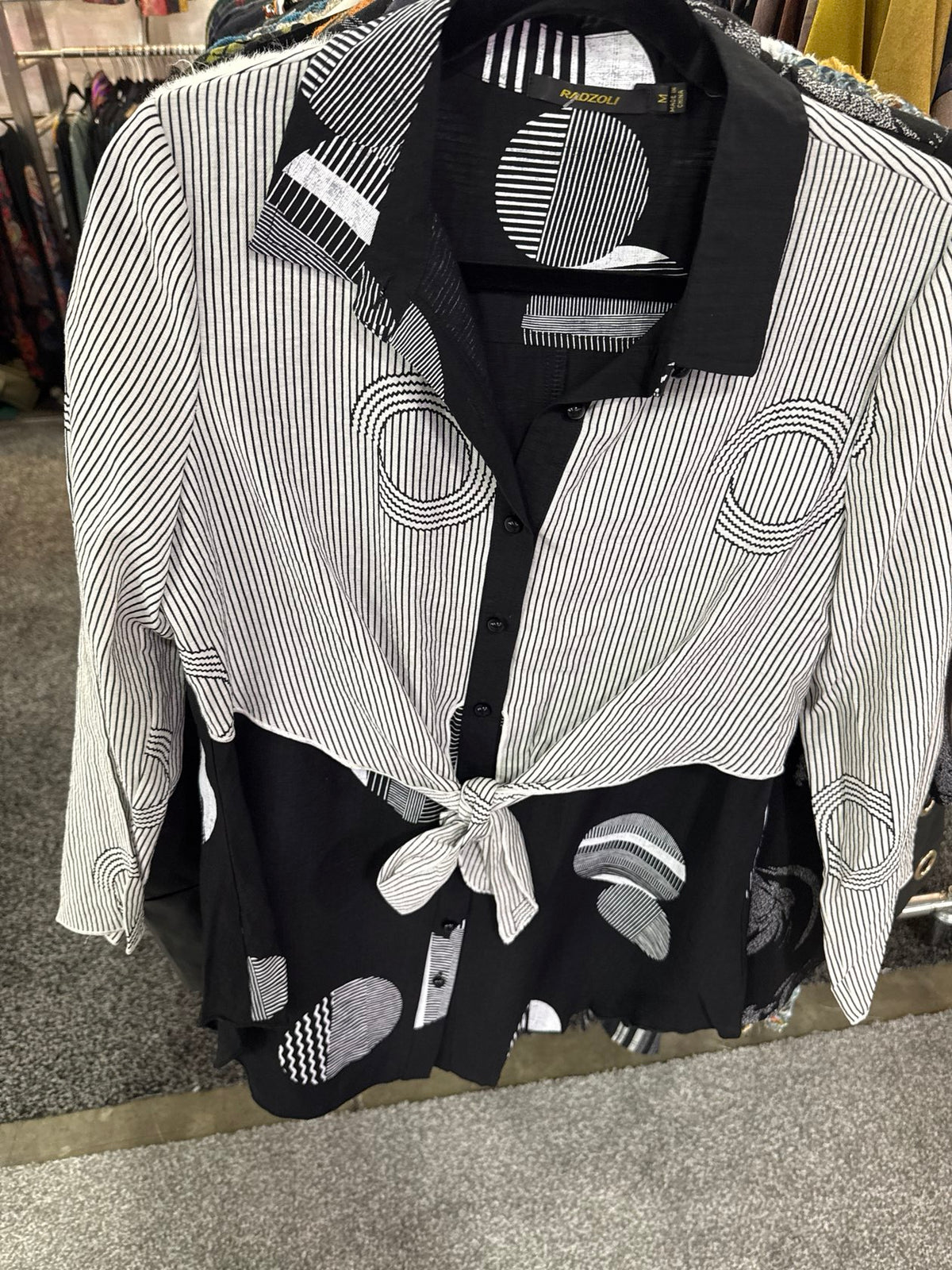 White/Black Striped BD Tunic FINAL SALE