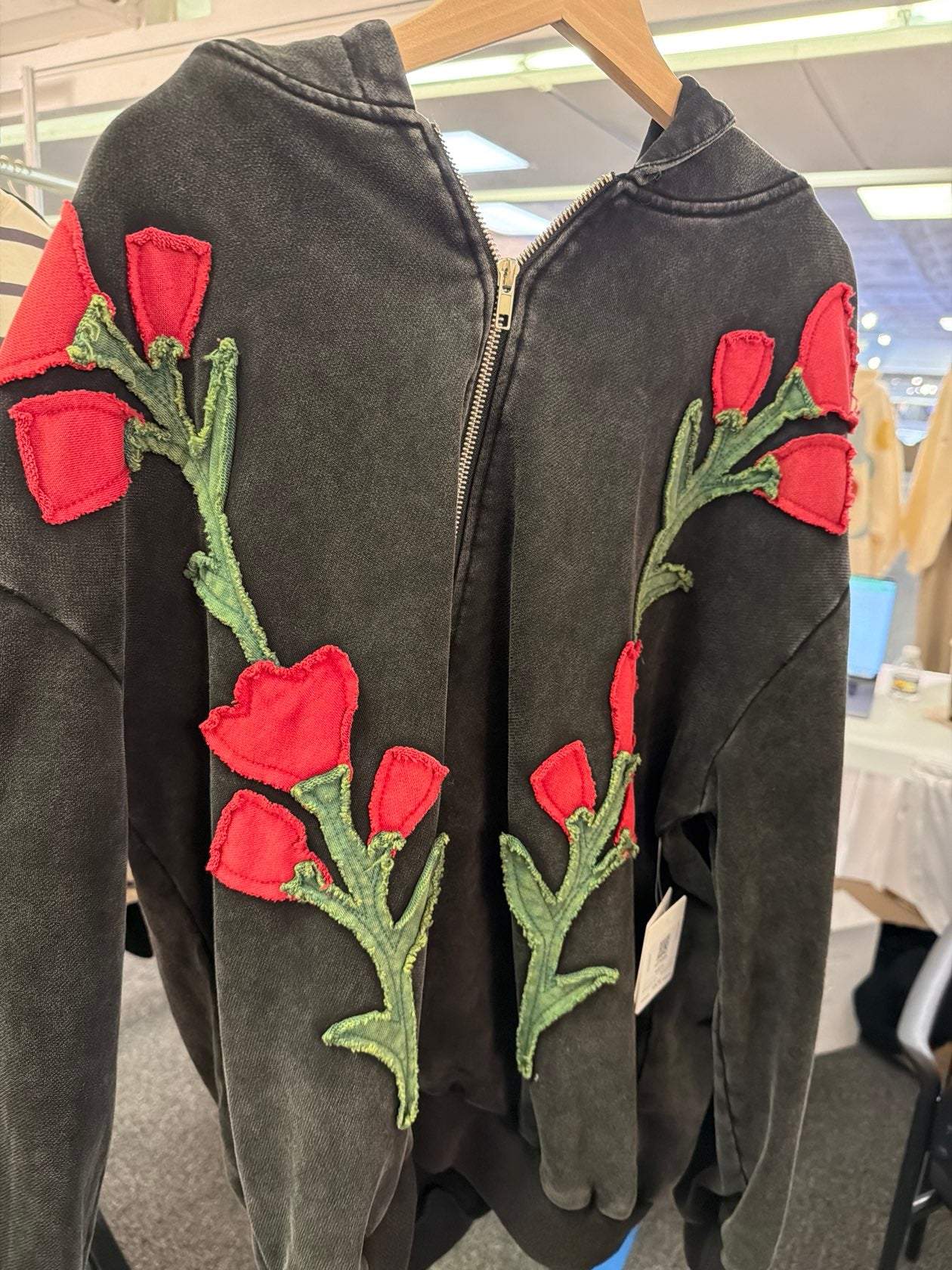 Black Rose Vine Hoodie — Mello