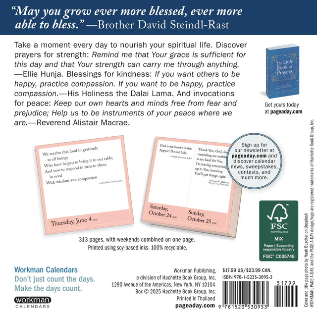 A Prayer For Every Day Page-A-Day Calendar 2026