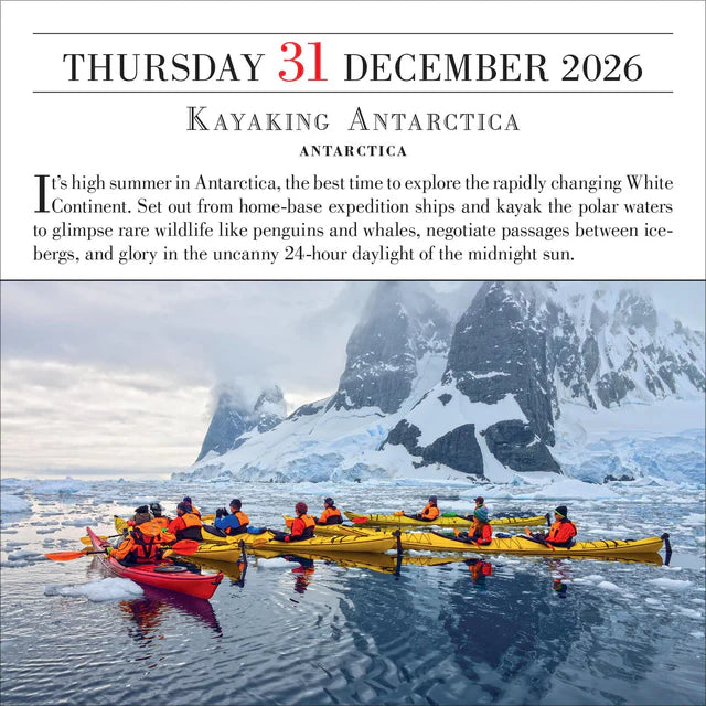 1,000 Places to See Before You Die Page-A-Day Calendar 2026