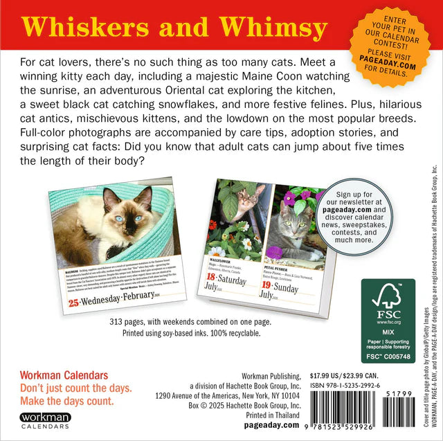 365 Cats Page-A-Day Calendar 2026