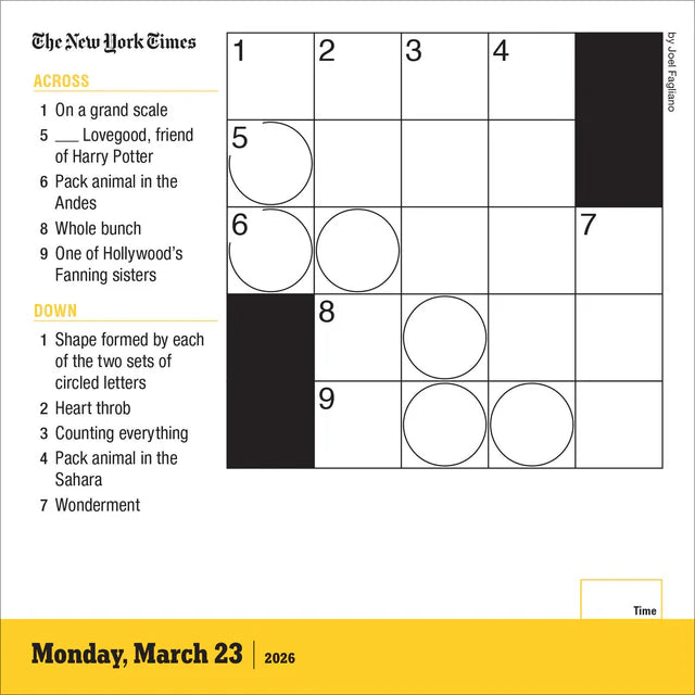 New York Times Mini Crossword Page-A-Day Calendar 2026