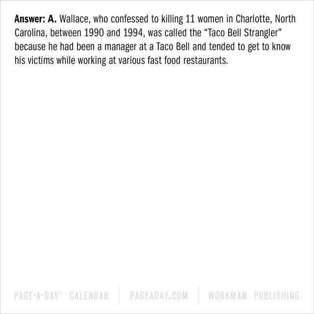 A Year of True Crime Page-A-Day Calendar 2026