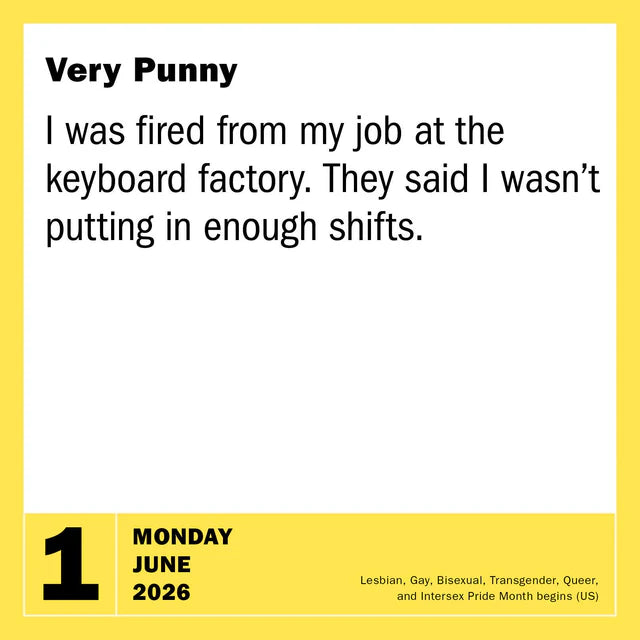 290 Bad Jokes &amp; Puns Page-A-Day Calendar 2026