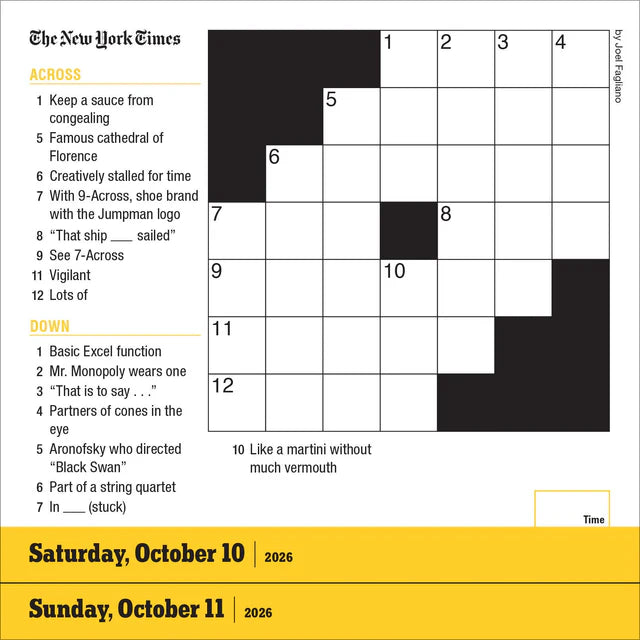 New York Times Mini Crossword Page-A-Day Calendar 2026