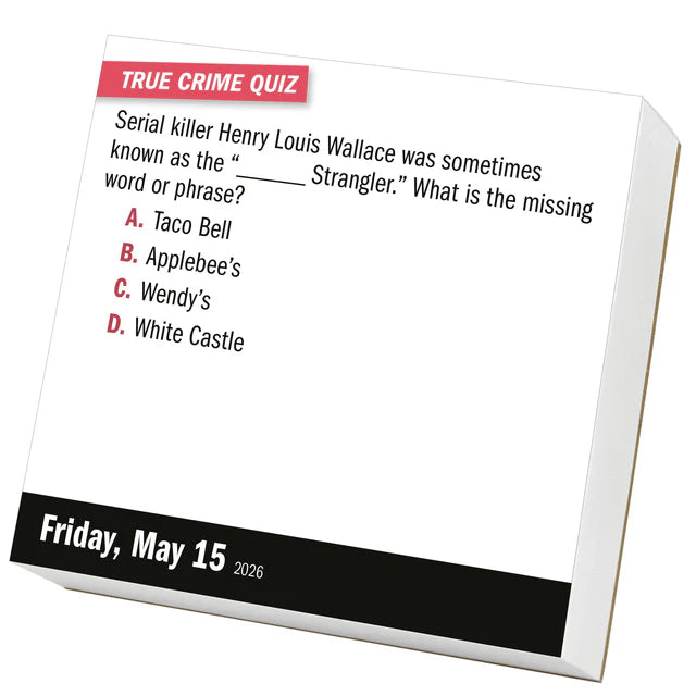 A Year of True Crime Page-A-Day Calendar 2026