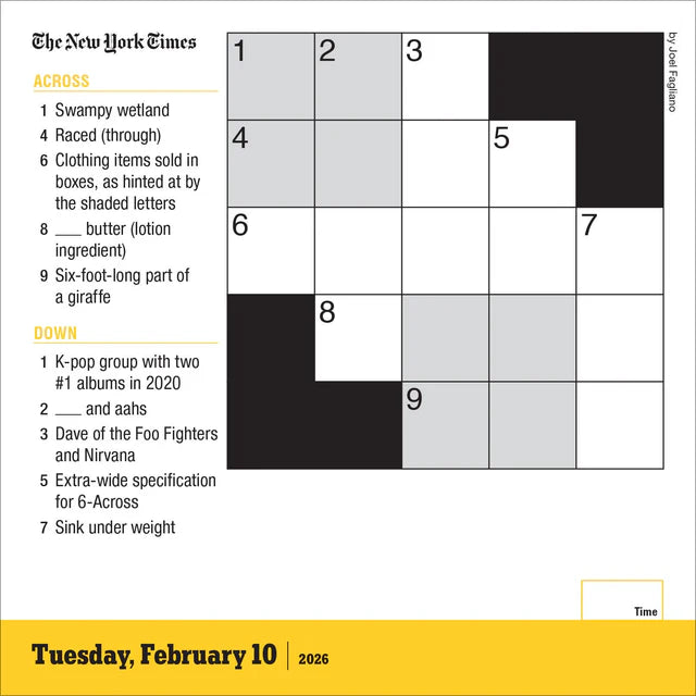New York Times Mini Crossword Page-A-Day Calendar 2026