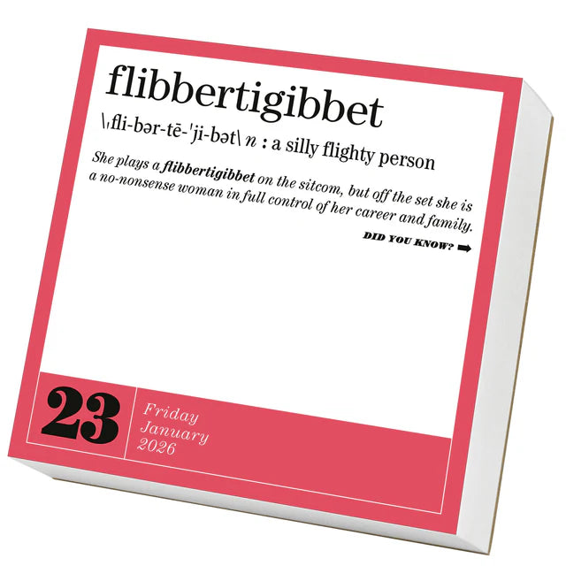365 New Words-A-Year Page-A-Day Calendar 2026