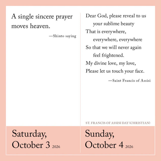 A Prayer For Every Day Page-A-Day Calendar 2026