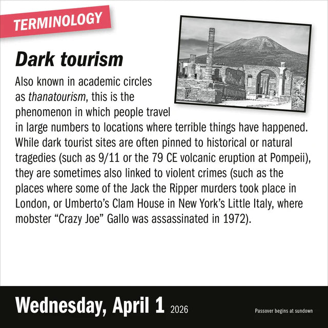 A Year of True Crime Page-A-Day Calendar 2026
