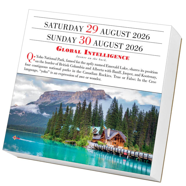 1,000 Places to See Before You Die Page-A-Day Calendar 2026