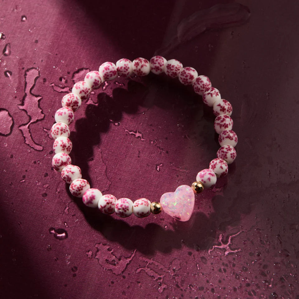 Porcelain Heart Holy Water Bracelet