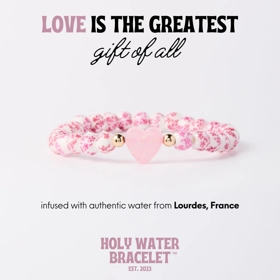 Porcelain Heart Holy Water Bracelet