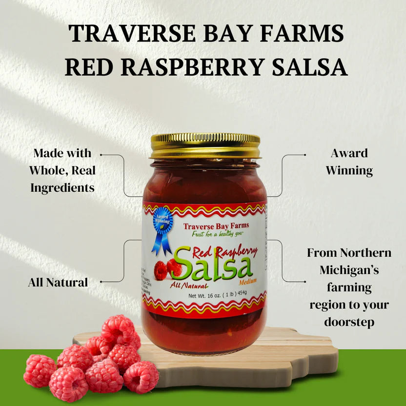 Red Raspberry Salsa - Medium 16oz